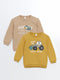 Crew Neck Printed Boy's Sweatshirt 2-Pack